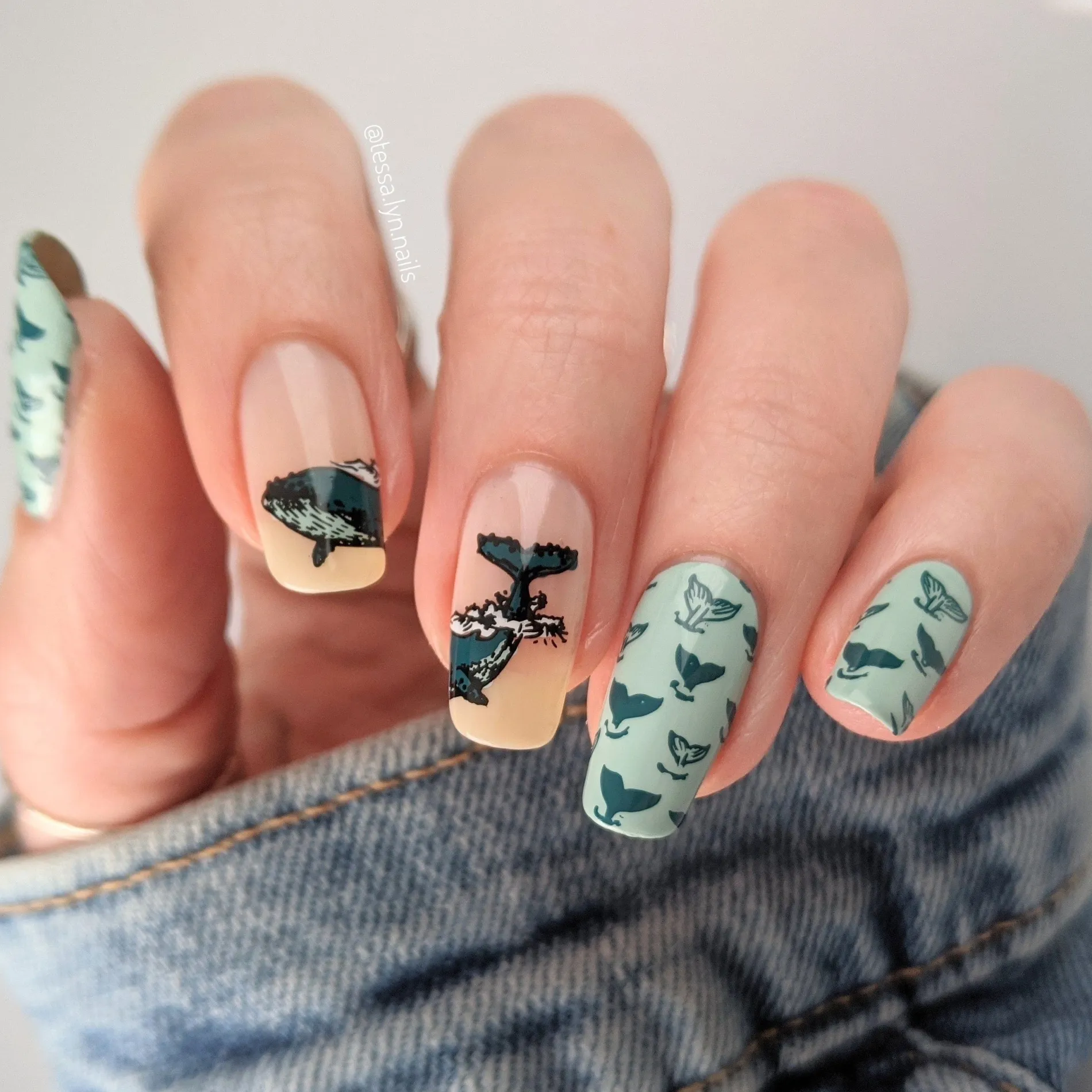 Honu (B391) - Teal Stamping Polish