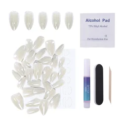 Icebeam Press-On Nails - Short Almond