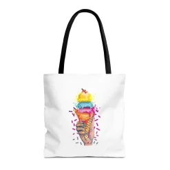 Ice Cream Nails Tote Bag