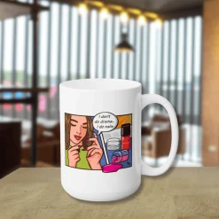 I Don't Do Drama, I Do Nails Ceramic Coffee Mug 15oz