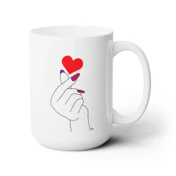 I Heart Nail Art - Ceramic Coffee Mug 15oz