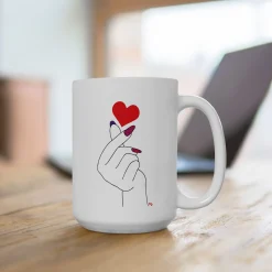 I Heart Nail Art - Ceramic Coffee Mug 15oz