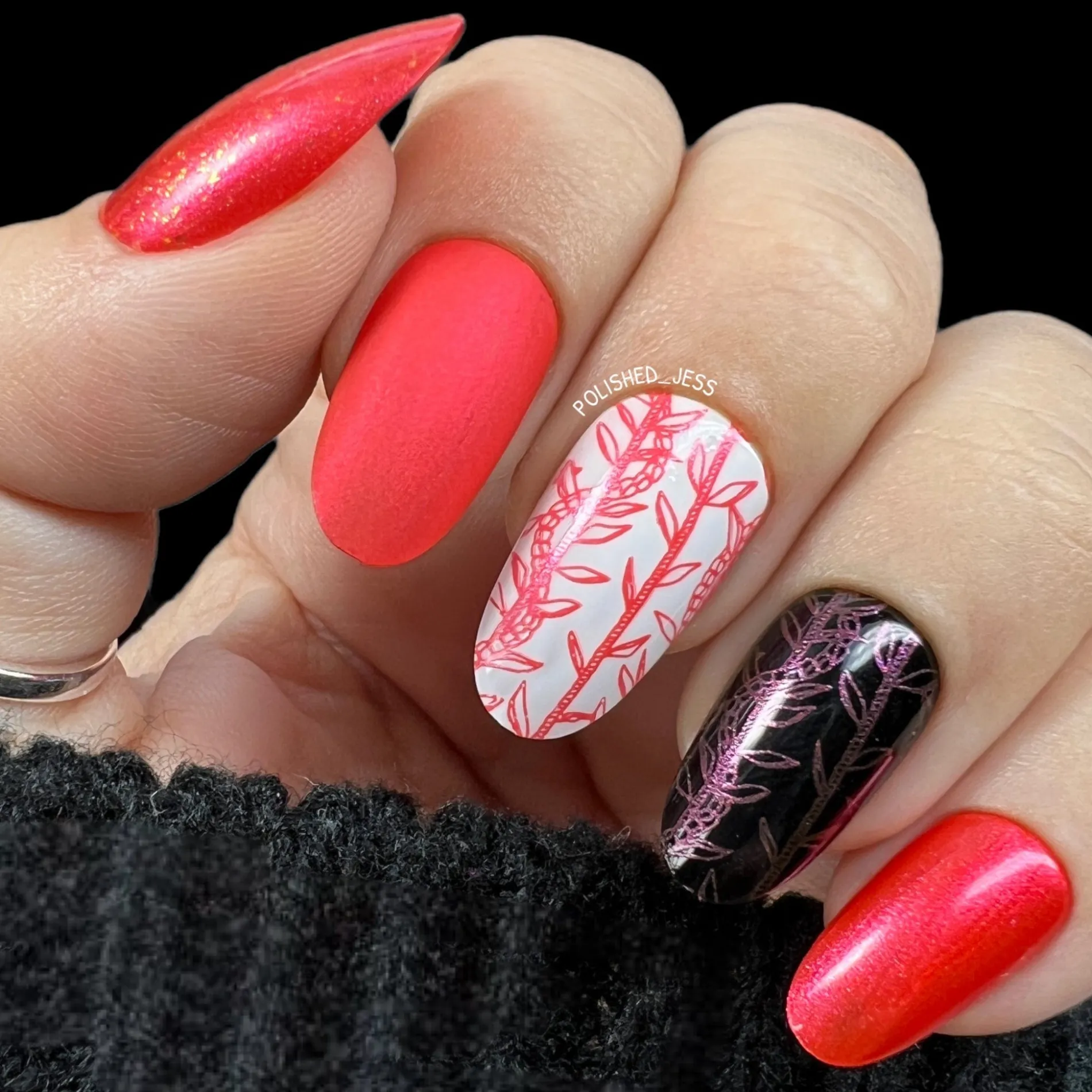 Ilima (B474) - Red Pearl Stamping Polish