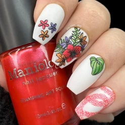 Ilima (B474) - Red Pearl Stamping Polish