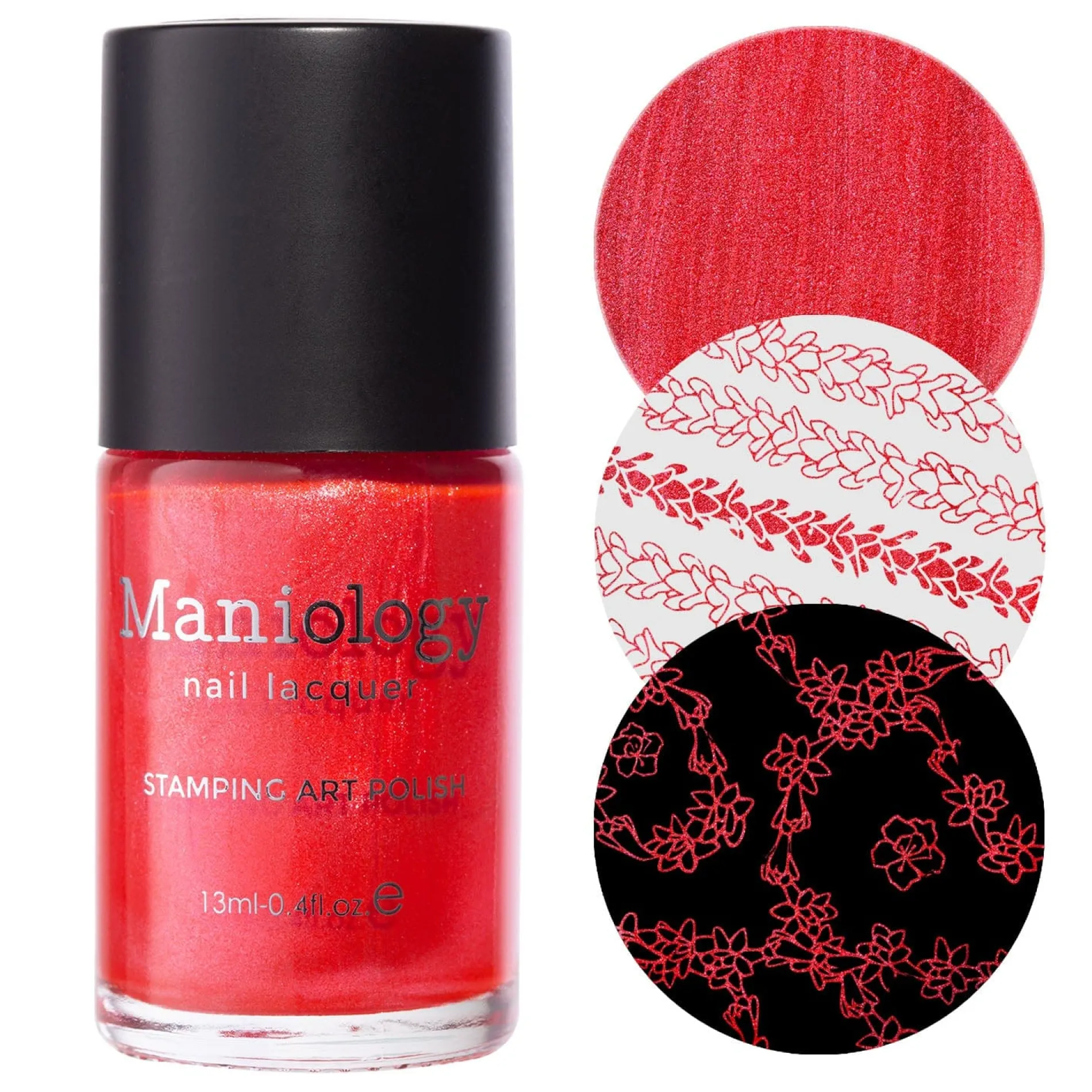Ilima (B474) - Red Pearl Stamping Polish
