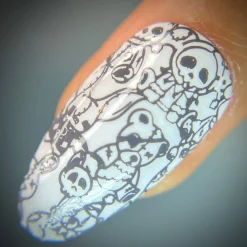 Illusionist: Smoke Show (B488) - Gray Cream Stamping Polish
