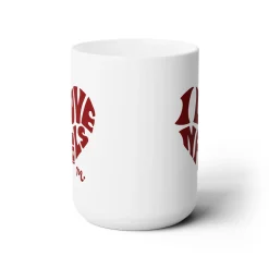 I Love Nails Ceramic Coffee Mug 15oz