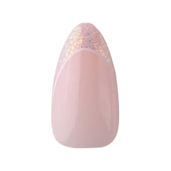 Iridescent French Press On Nails - Medium Almond