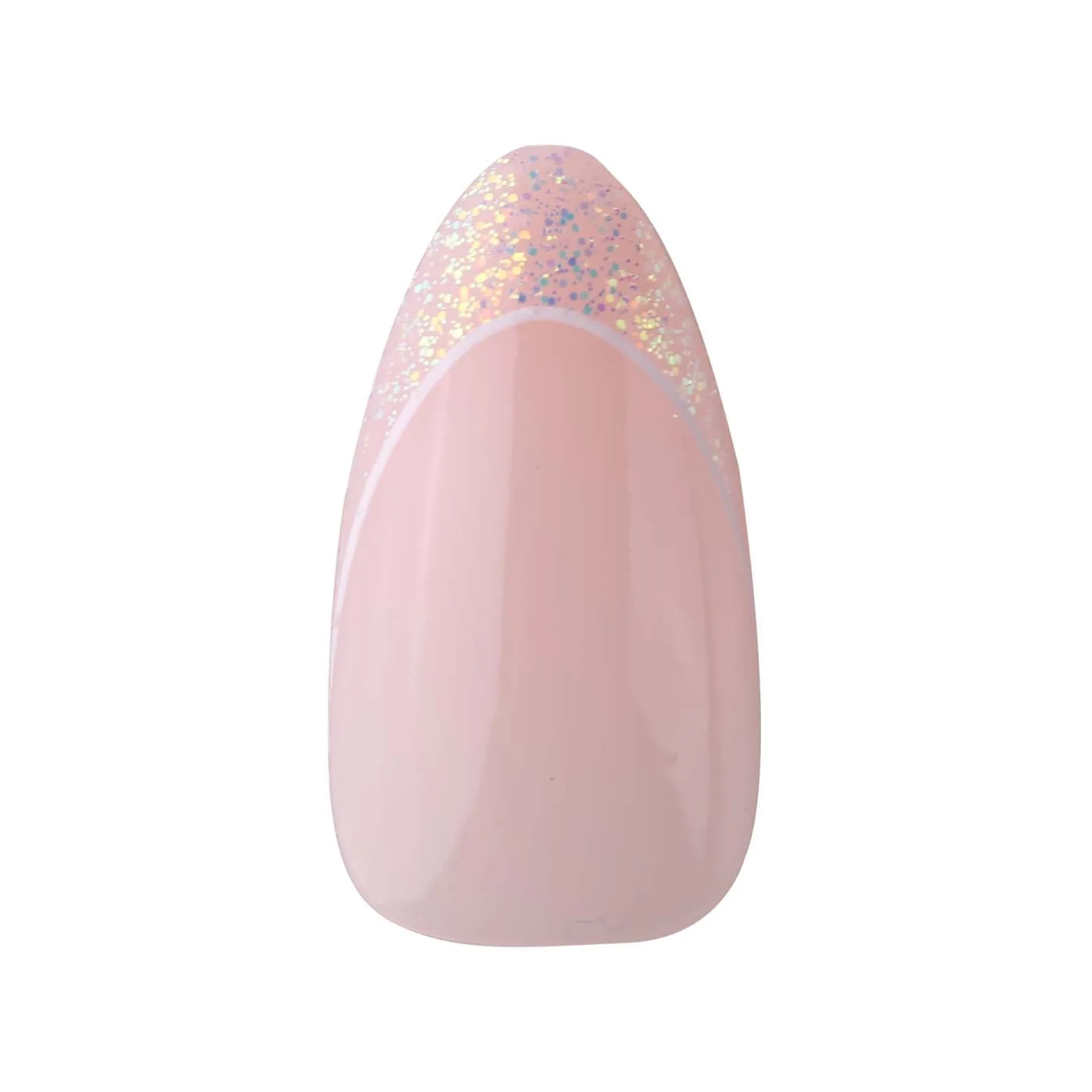 Iridescent French Press On Nails - Medium Almond