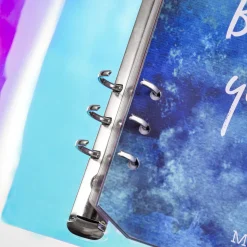 Iridescent Nail Stamping Plate Organizer Binder