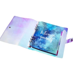 Iridescent Nail Stamping Plate Organizer Binder