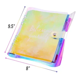 Iridescent Nail Stamping Plate Organizer Binder