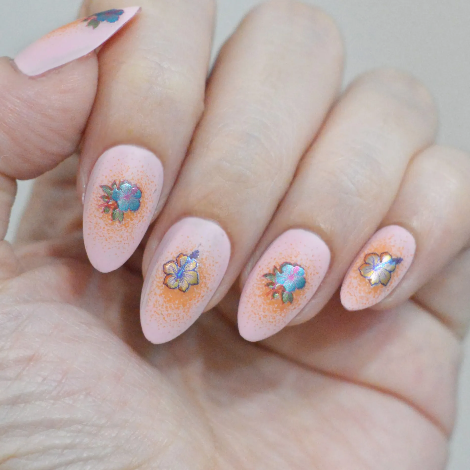 Island Hibiscus (MS-133) - Nail Art Sticker