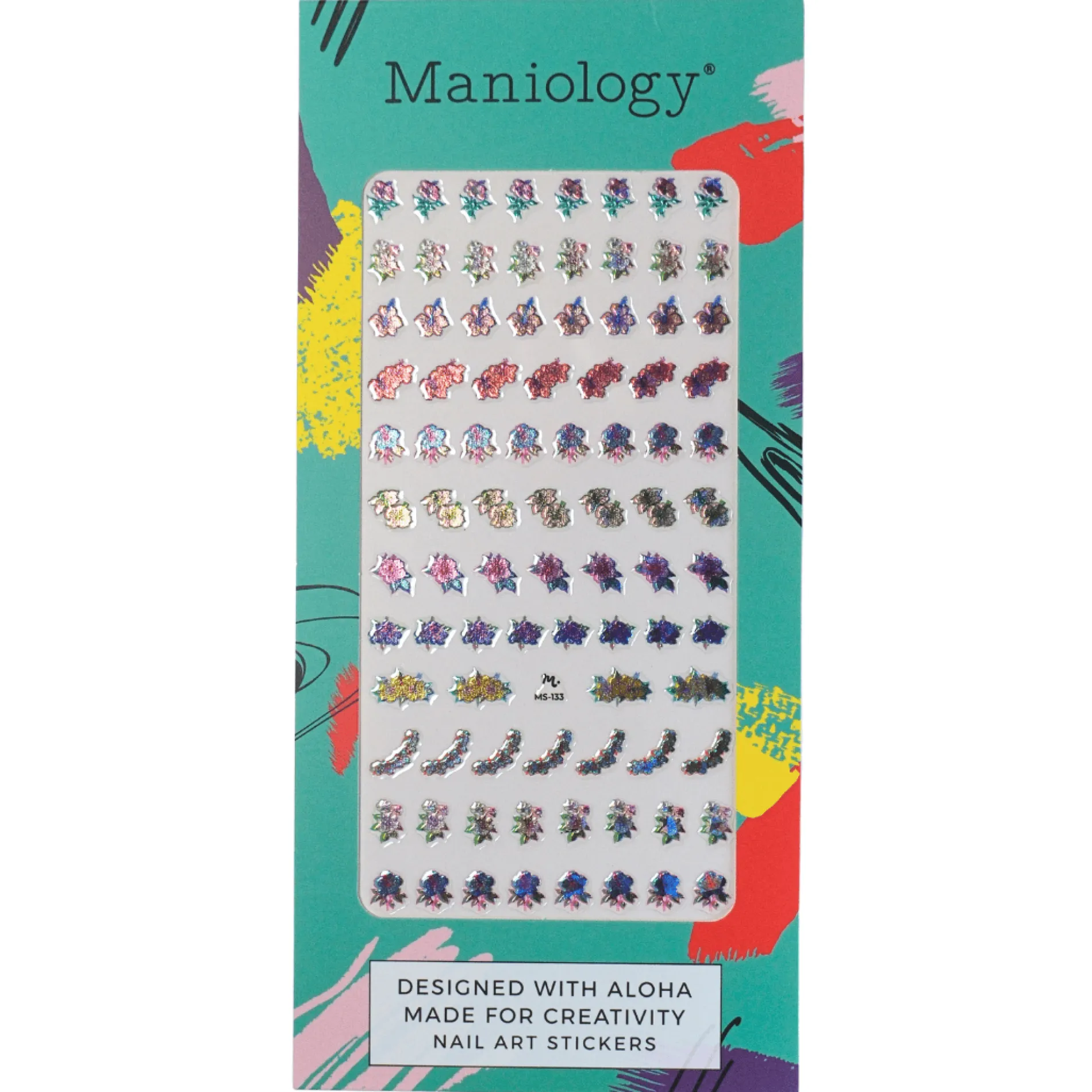 Island Hibiscus (MS-133) - Nail Art Sticker