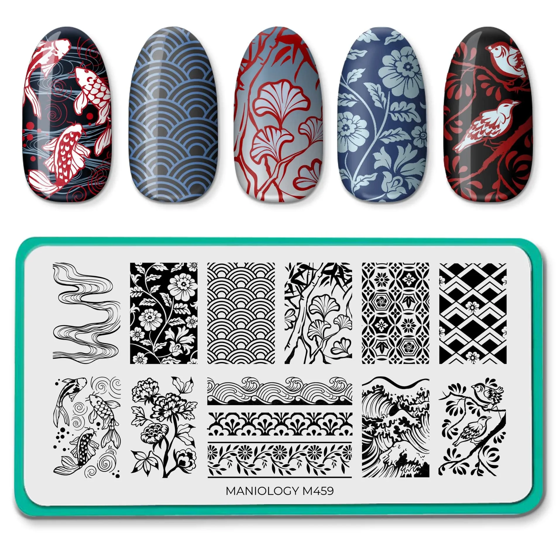 Japanese Ceramics (M459) - Nail Stamping Plate