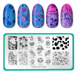 Jellyfish Bloom (M486) - Nail Stamping Plate