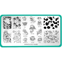 Jellyfish Bloom (M486) - Nail Stamping Plate