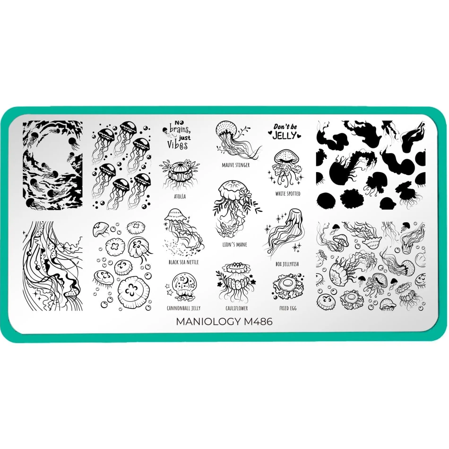 Jellyfish Bloom (M486) - Nail Stamping Plate