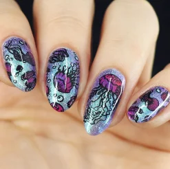 Jellyfish Bloom (M486) - Nail Stamping Plate