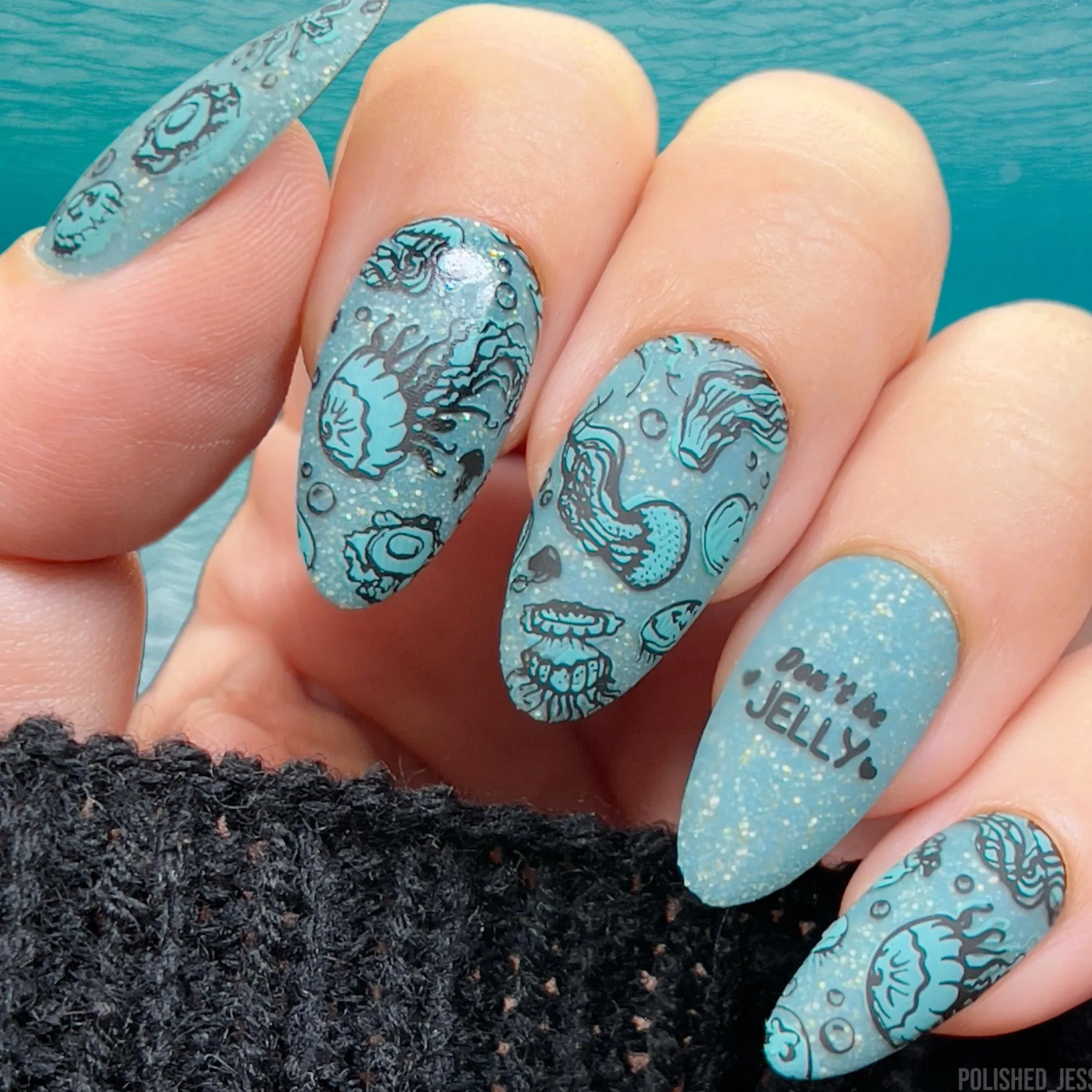 Jellyfish Bloom (M486) - Nail Stamping Plate
