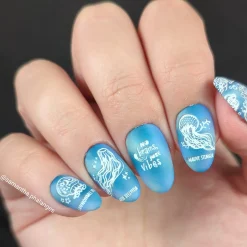 Jellyfish Bloom (M486) - Nail Stamping Plate