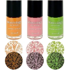 Juicy: 3-Piece Cream Stamping Art Polish Set