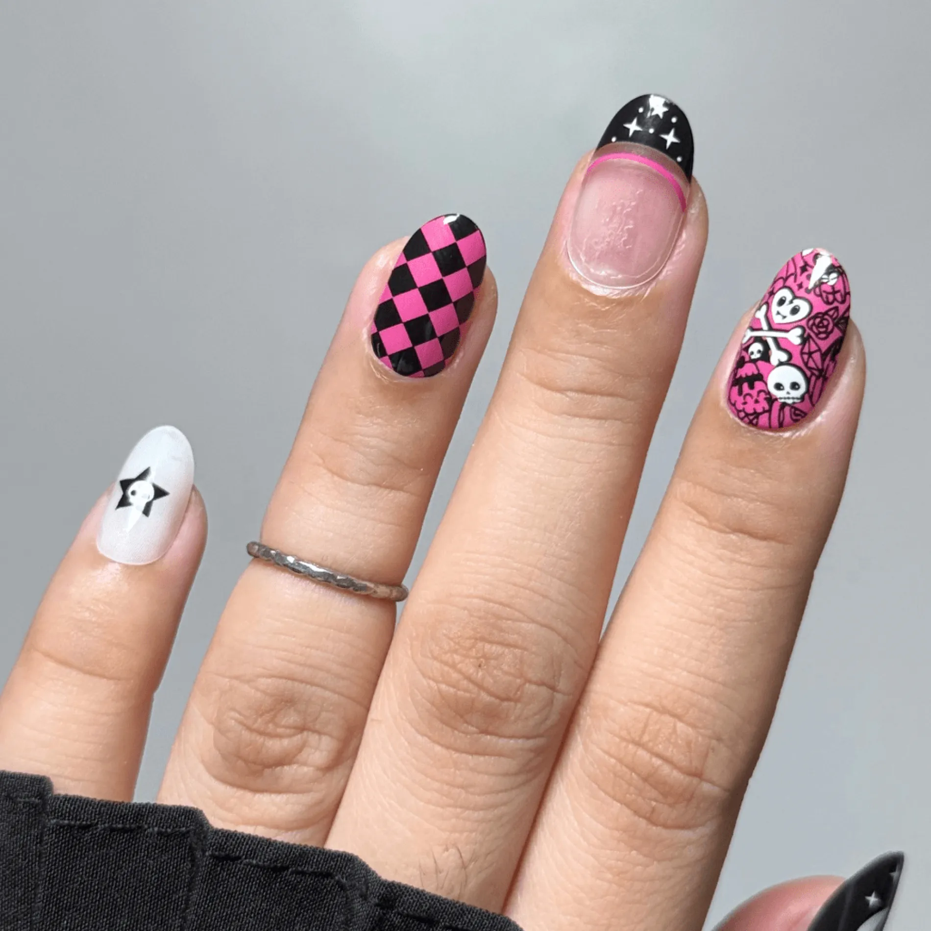 Kawaii Creepies Press On Nails - Short Round