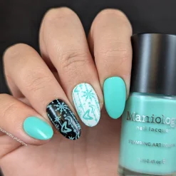 Kitschmas: Frosty Cheer (B534) - Blue Creme Stamping Polish