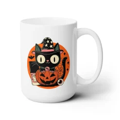 Kitty Halloween Ceramic Coffee Mug 15oz
