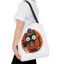 Kitty Halloween Tote Bag