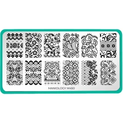 Lacey Lovers (M450) - Nail Stamping Plate