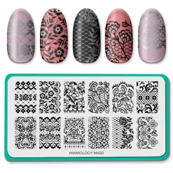 Lacey Lovers (M450) - Nail Stamping Plate