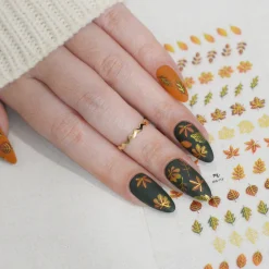 Leafy Outlines (MS-113) - Nail Art Sticker