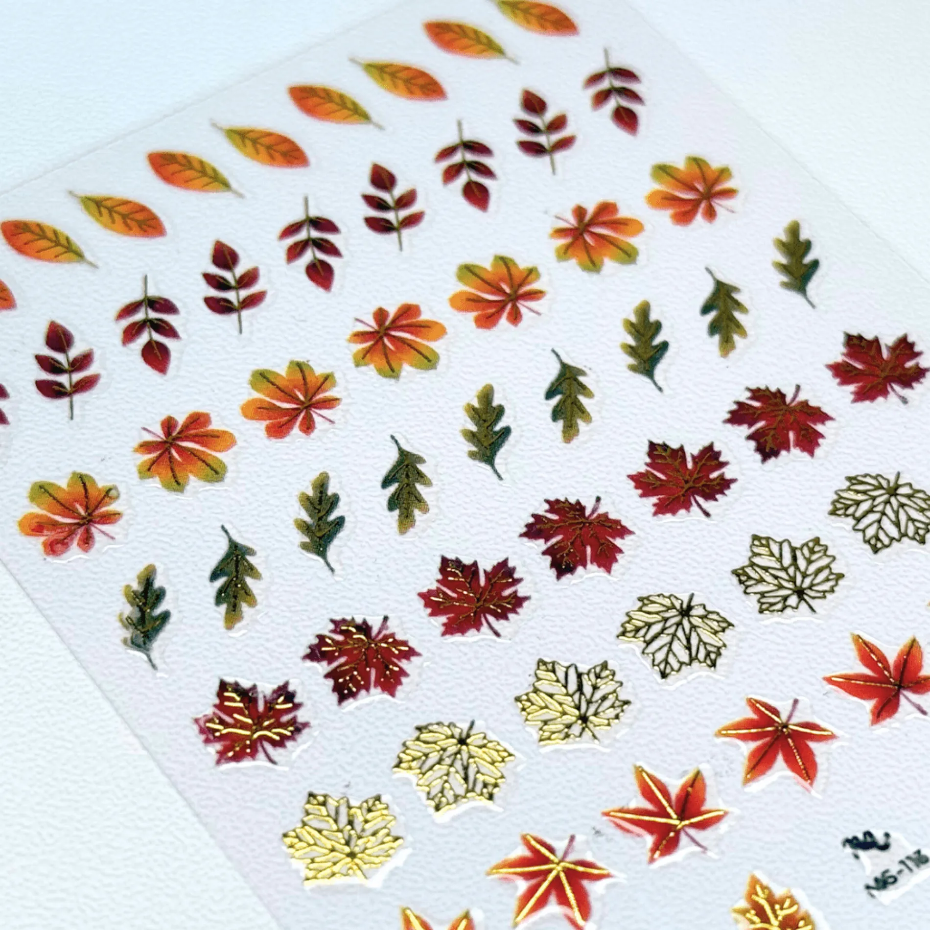 Leafy Outlines (MS-113) - Nail Art Sticker