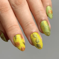 Leafy Outlines (MS-113) - Nail Art Sticker