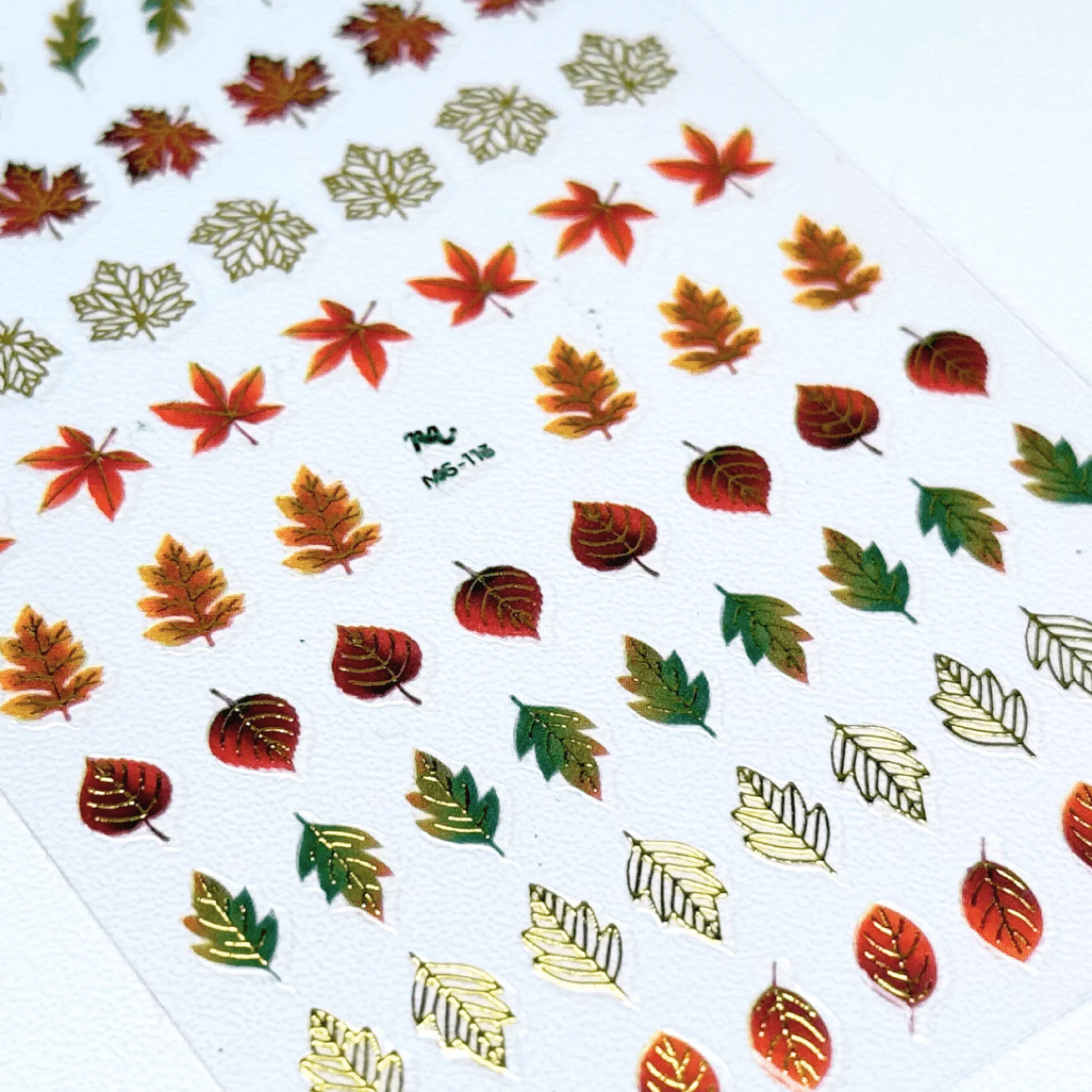 Leafy Outlines (MS-113) - Nail Art Sticker