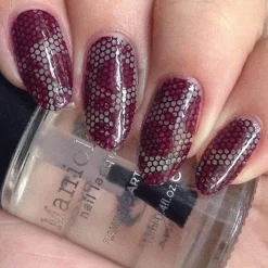 Leather (B368) - Dark Burgundy Red Stamping Polish