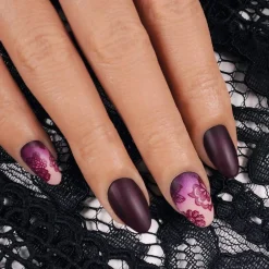 Leather (B368) - Dark Burgundy Red Stamping Polish