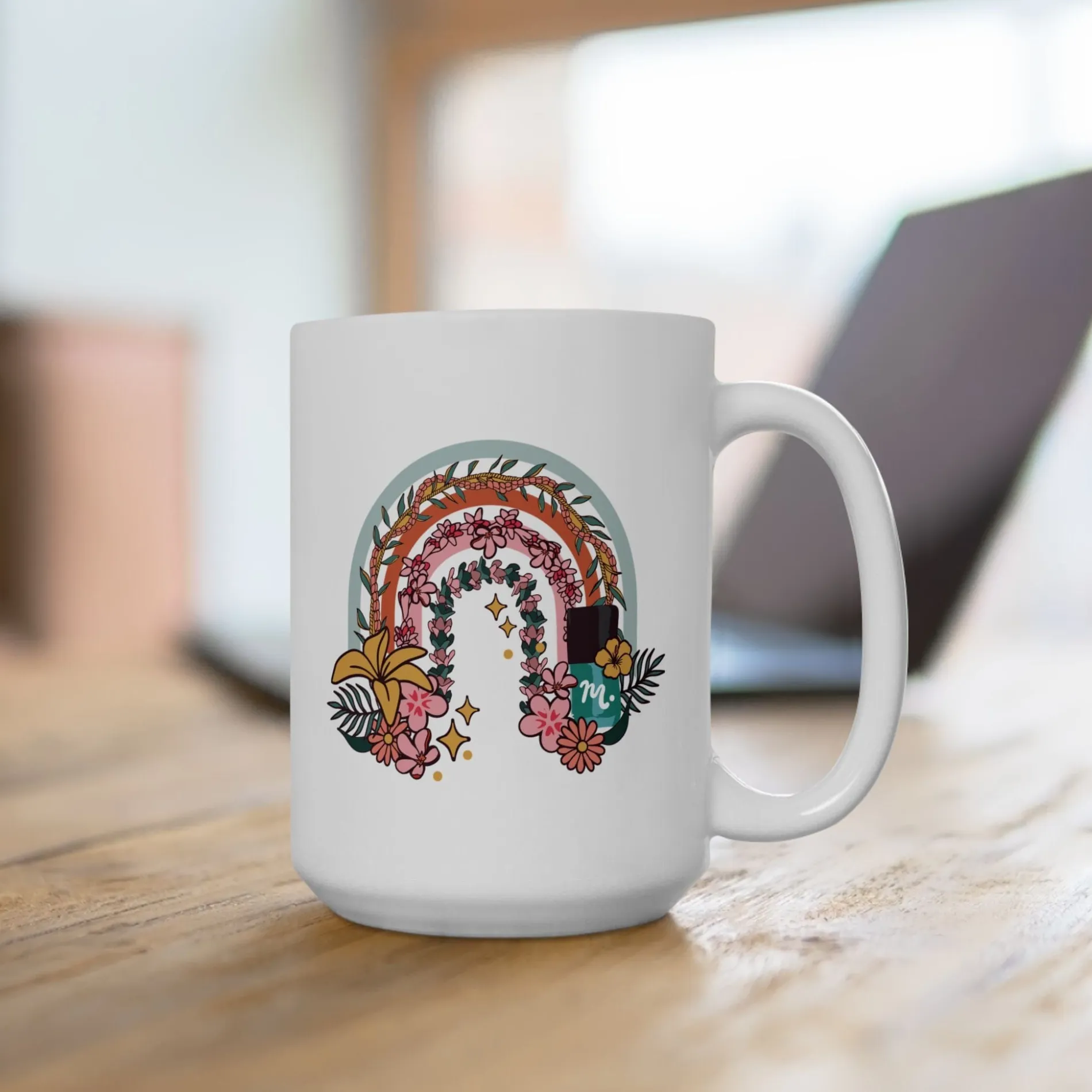 Lei of Aloha Ceramic Coffee Mug 15oz
