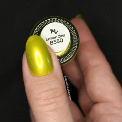 Lemon Zest (B550) - Metallic Yellow Stamping Polish