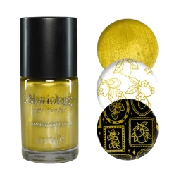 Lemon Zest (B550) - Metallic Yellow Stamping Polish