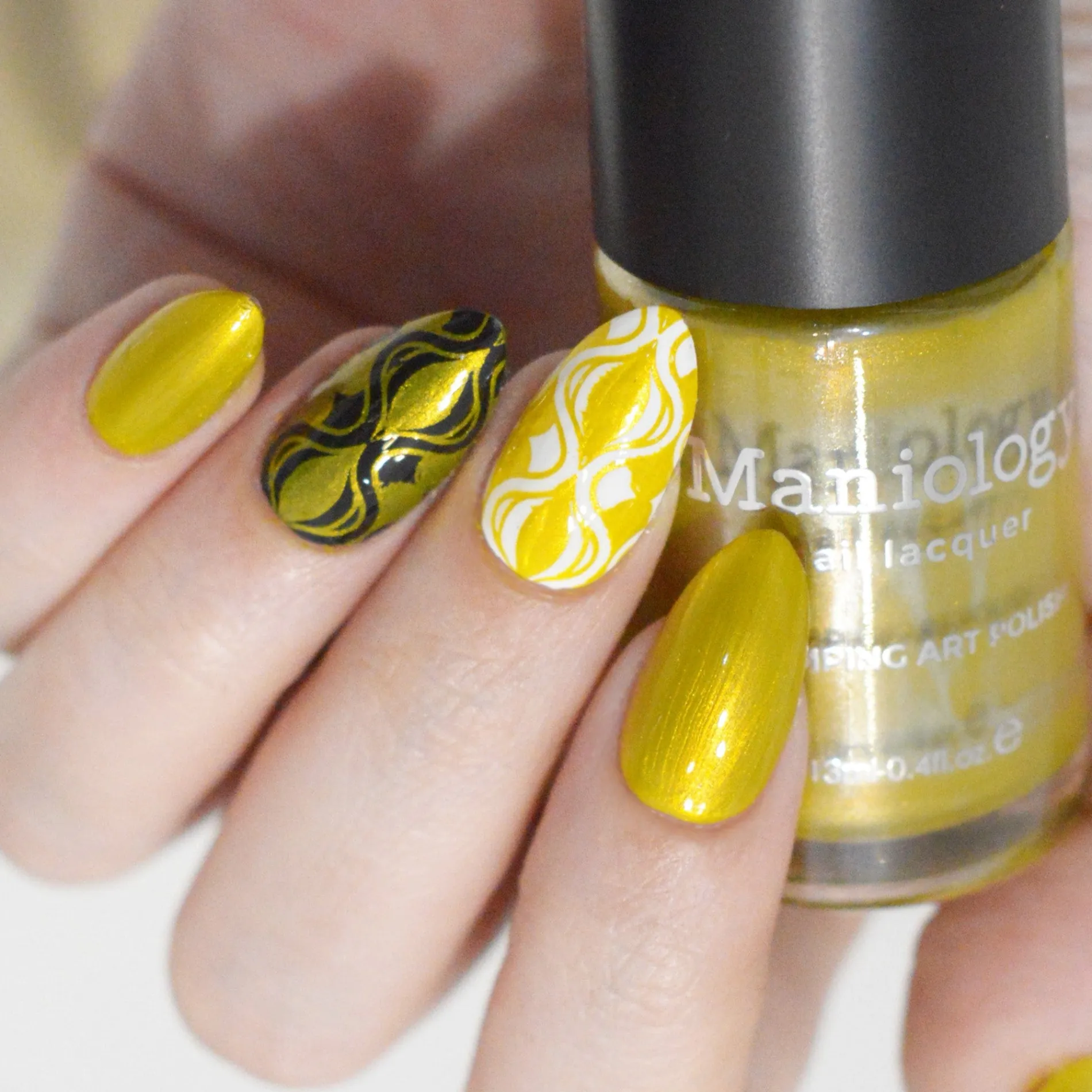 Lemon Zest (B550) - Metallic Yellow Stamping Polish