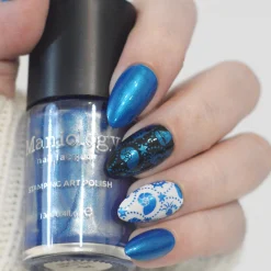 Lost At Sea (B558) - Metallic Blue Stamping Polish
