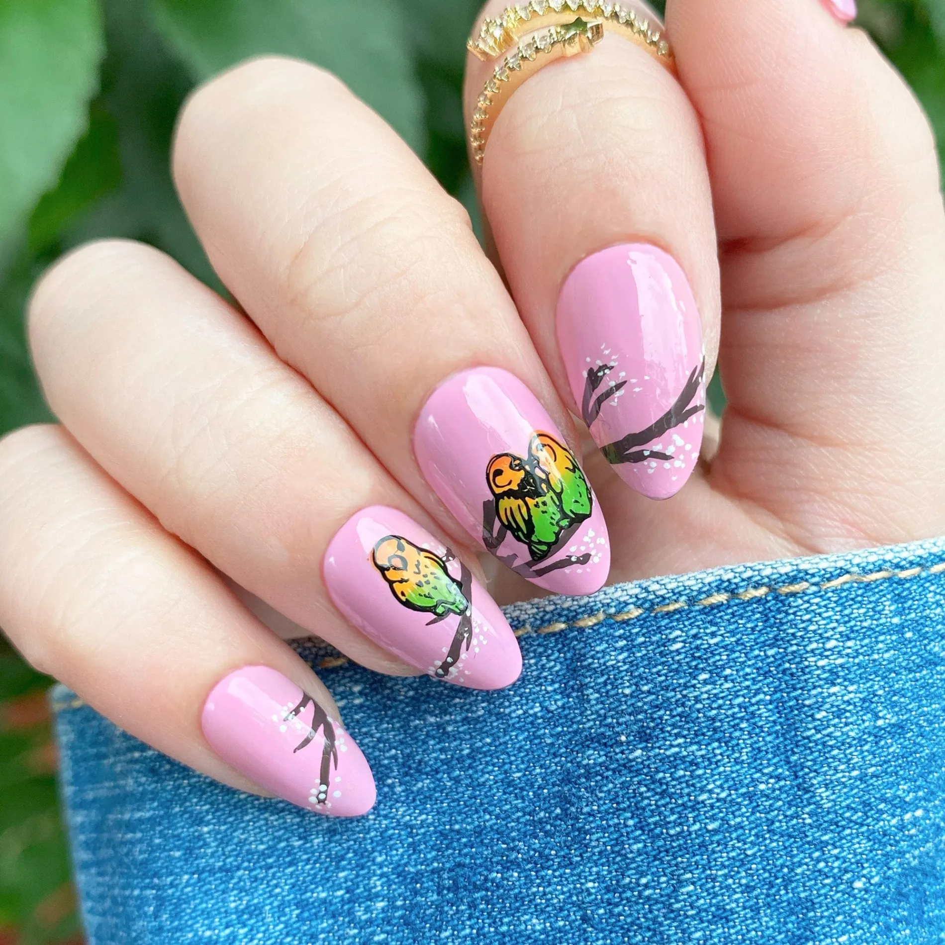 Love Birds (M569) - Nail Stamping Plate