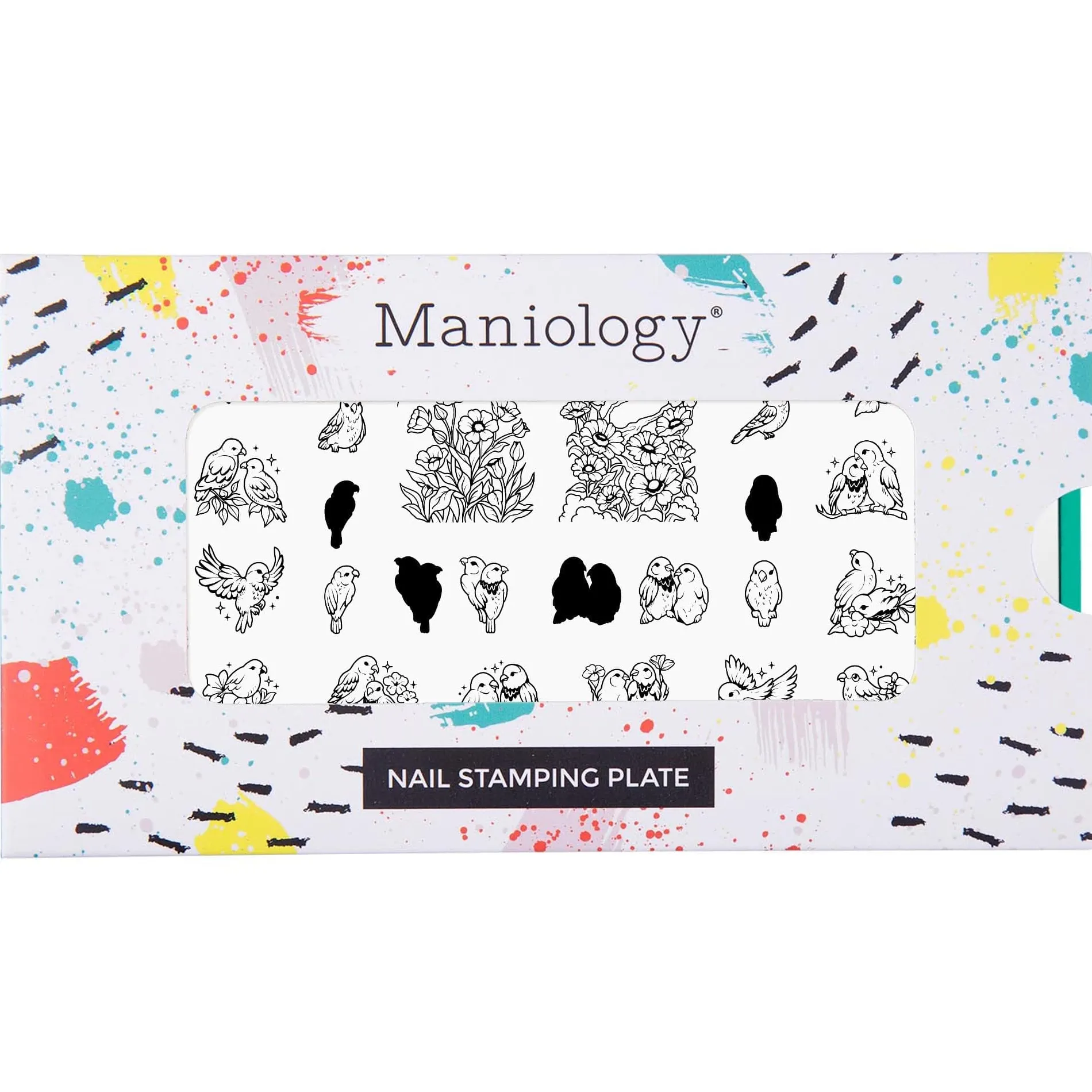 Love Birds (M569) - Nail Stamping Plate