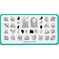 Love Birds (M569) - Nail Stamping Plate