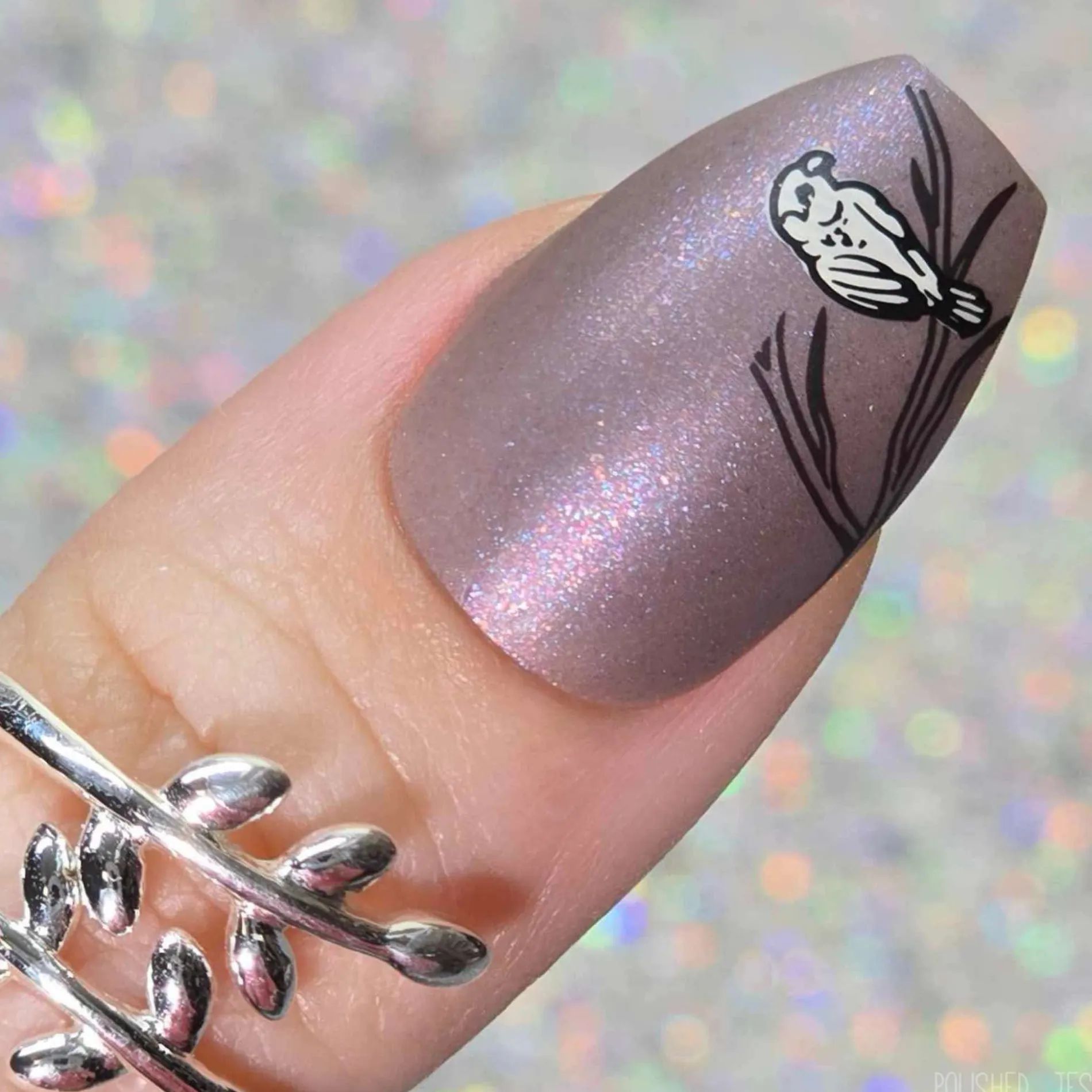 Love Birds (M569) - Nail Stamping Plate