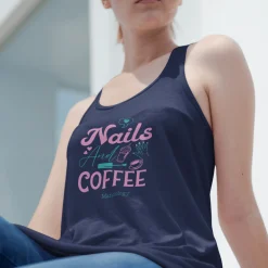 Love for Nails & Coffee - Jersey Tank Top