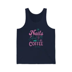 Love for Nails & Coffee - Jersey Tank Top