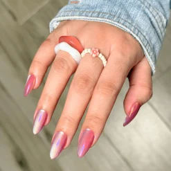 Magnetic Angel Press On Nails - Medium Almond